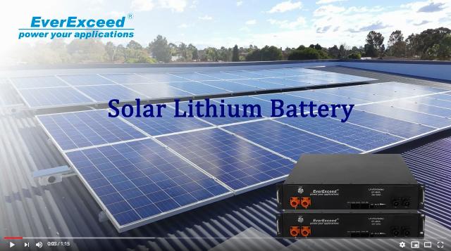 EverExceed Solarlithiumbatterie毛皮Energiespeicher