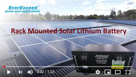 EverExceed battery de lítio solar monada em rack