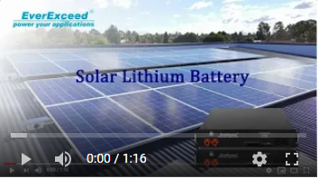 用于储能的EverEx华体会买球软件ceed太阳能锂电池